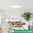 Brightever 4Pack LED Flush Mount Ceiling Light Fixture, 12 Inch 24W, Super Slim 0.67 Inch, 3200LM, Dimmable & 2700K-6500K 5 Color Selectable LED Ceiling Lights for Bedroom
