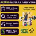 QUOKKA 1000 Piece Jigsaw Puzzle for Adults Hotel Wildeluxe Puzzles for Adults 1000 Pieces Premium Box Packaging - Extra Fun Hidden Secrets & Audio Story Perfect Relaxation & Creativity & Gift