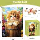 100 Piece Flower Sea Animals Puzzle for Kids Ages 4-8 - Cat Dog and Cow Puzzle - Large Puzzles for Senior Jigsaw Puzzle for Kids Ages 4-6 6-8 8-10 Year Old Educational Puzzles Toys 3-Pack