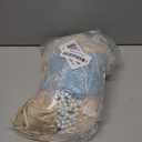 1920s Flapper Dresses for Women, Lace V-Neck Great Gatsby Costumes with Fringe (Large, Light Blue)