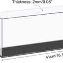 MECCANIXITY Acrylic Display Case Plastic Box Cube Storage Box Clear Small Assemble Dustproof Showcase 16.1x4.3x6.1 Inch for Collectibles Items
