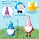 Easter 12 Pcs Party Supplies Easter Gnome Dwarf Figurines Plush Mini Dwarf Hunting Egg Figures for Gifts