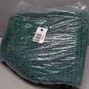 Christmas Striped Deep Green Bathroom Rug Mat Set 2 piece 24"x17"+48"x20" Ultra Soft, Non Slip Chenille Bath Rugs, Absorbent Plush Shaggy Bath Mats for Bathroom, Bedroom, Kitchen, Shower, Tub