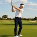 Men's Golf Pants Stretch Work Dress Comfy Pants 30"/32"/34" Lightweight Quick Dry Casual Slacks Trousers with Pockets