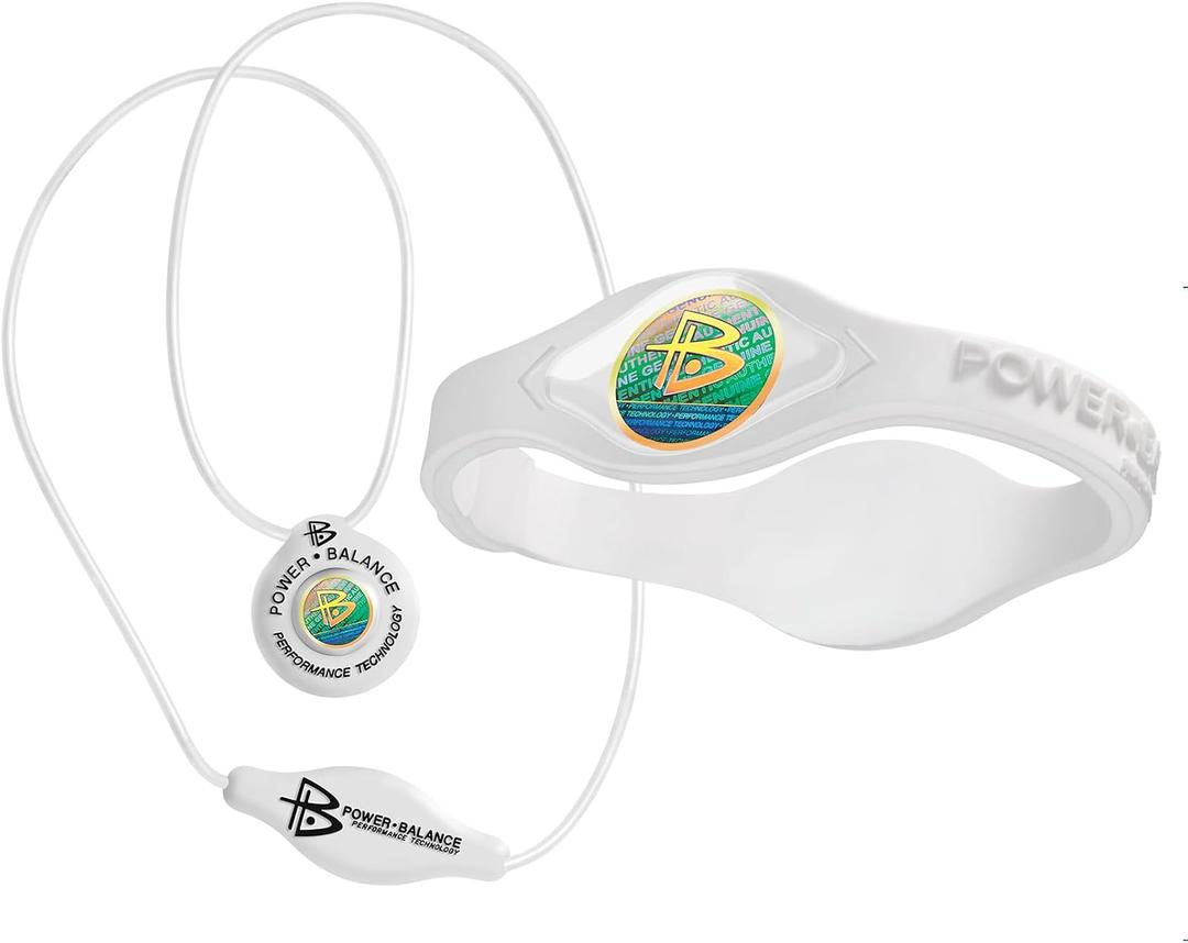 Power Balance Silicone Rubber Wristbands Bracelets Sports and Silicone Pendant Necklace for Men and Women