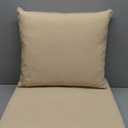 Outdoor Cushions for Patio Furniture, Waterproof Fade and Tear Resistant Deep Seat and Backrest Cushion Set for Chair Couch Swing, 24x24 Inch, Beige, 1 Set