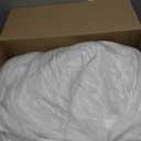 Bedsure Queen Comforter Set, White Soft Prewashed Bedding for All Seasons, 3 Pieces GentleSoft Bed Set, 1 Lightweight Comforter (90"x90") and 2 Pillowcases (20"x26")
