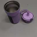 BrMate Leap 12oz 100% Leakproof Kids Tumbler with Handle and Silicone Soft Straw | Durable Drop Resistant Silicone Sleeve | Made of Insulated Stainless Steel | Cup Holder Friendly | 12oz (Lavender)