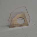 Hamster Sand Bath Box Large, Transparent Acrylic Sand Bath Container & Hamster Bathroom, House and Accessories for Hamsters Gerbils Lemming(Sector)