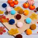 Boao 2 Pack Boho Pom Pom Garland Spring Decorations 12 ft Cute Hanging Colorful Ball Garland Banner, Spring Home Decor for Mantle, Fireplace, Wall, Classroom Christmas Tree, Birthday Party Supplies