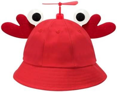 TuHuParty Propeller Hat,Hat with Propeller,Funny hat for Adult and Teenagers Dress Up Costume & Party Hats, Red