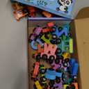 43 Pcs Magnetic Wooden Alphabet Number Trains Set for Kids with 26 Alphabet, 14 Number Trains, 3 Locomotives, Learning Toys for Toddlers Boys Girls Educational Gift for 3-7 Year Olds