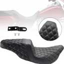 Artudatech Rider Passenger Seat Front Rear Cushion Black For Harley-Davidson Street Glide EFI FLHX 2008-2023, For Harley Road Glide Special FLTRXS 2015-2023 Road King Special FLHRXS 2017-2023