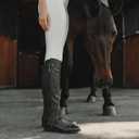 ROYAL HORSE Genuine Leather Half Chaps for Horse Riding – Zip-Up, Breathable, Built to Last | Men and Women (XL)