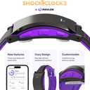 Pavlok Shock Clock 3 | Smart Alarm for Heavy Sleepers & Habit Breakers | Vibration, Beep & Safe Zap Wake Up | App-Controlled | Waterproof & Sweatproof | Silent Alarm for Couples 