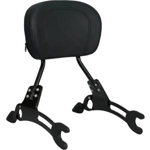 YHMOTO 17'' Detachable Passenger Backrest Sissy bar for Indian Challenger Chief Chieftain Indian Pursuit Springfield Roadmaster Vintage 2014-2024 (Black)
