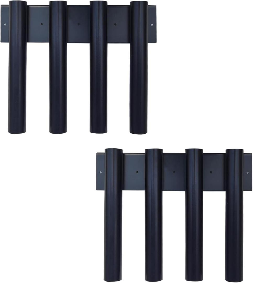 8-hole Shovel Holder for Truck, Shovel Mount 8 Holes in 2 Groups, Heavy Duty Trailer Tool Rack for Trimmer, Rake, Lawn, Landscape Hand Tools (Bed & Box Mount) (8 Holes Bed Muont Upgrade)