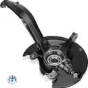 Front Right Side Steering Knuckle & Wheel Bearing Hub Assembly Compatible with Honda Accord 2.4L Coupe or sedan 2003-2007, Replace for 698-400, LK010, (ONLY for Automatic Transmission)
