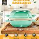 CRUSTLOVE Loaf Pan for Bread Baking - incl. Sourdough Bread-Baking Supplies like Banneton Bread-Proofing Basket - 2QT Enameled Oval Cast Iron Dutch Oven, Bread-Oven, Sour Dough Bread-Baking-Pan Tools
