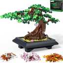Bonsai Tree Building Sets - 4 in 1 Four Seasons Bonsai DIY Building Blocks Toy, Artificial Bonsai Tree Plants for Home Decor, Table, Desk, Office - Christmas Day Gift for Kids and Adults