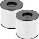 2 Pack 3389 HEPA Replacement Filter Compatible with Bissell MYair+ and MYair HUB 2905A 3179A, Part Number 3389