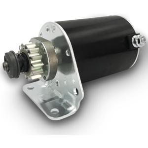 5777 Steel Gear Starter Motor Replacement for Briggs & Stratton 593934 693551 Craftsman John Deere L100 Cub Cadet LT1018 14.5 17 17.5 18 18.5 19 HP TORO New Holland LG693551 33R777 33R877