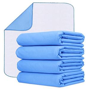 Avalon Care Incontinence Bed Pads Washable Waterproof 34x36 Inches Pack of 4 - Washable Pee Pads for Beds for Incontinence Adults, Kids & Pets - Waterproof Pad, Reusable Bed & Underpads