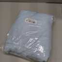 Amazon Basics Breathable, Ultra-Soft, Wrinkle-Resistant Microfiber 4-Piece Bed Sheet Set with 14-Inch Deep Pockets, Machine Washable, Full, Light Blue, Solid