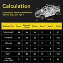 Sound Deading Material for Cars, 80mil (2mm) 20 sqft (1.86 sqm) Car Sound Deadening Mat, Butyl Automotive Sound Deadener, Noise Insulation and Vibration Dampening Material (18 pcs)