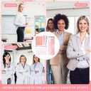 6 Pcs Boss Lady Gifts for Women Thank You Gifts for Women Employee Appreciation Gift 20 oz Boss Lady Tumbler Makeup Bag Leather Journal and Ballpoints Gift for Coworkers Female