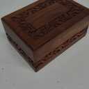 Wooden Keepsake Urn Box, Cremation Urns for Human Ashes, Handcarved Decorative Memorial, Wood Casket for Pets, Cat, Infant, Adult Memorial, Burial Urns for Ashes - Medium