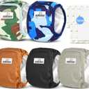 Belly Bands for Male Dogs 5 Pack Washable Dog Diapers Reusable Male Dog Pee Wraps with 5pcs Dog Diaper Liners for Doggie in Incontinence or Excitable Urination and Training, M