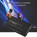 Ultra-Compact Hum Destroyer 2-Channel Hum Eliminator Noise Filter with 1/4 Inch TRS Inputs Outputs