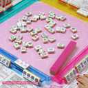 American Mahjong Tile Set, 160 Green 4 Layer Mah Jong GameTiles with Tile Bag, Gift-Ready Storage Box, 4 Dice with Pouch, Mahjong Travel Tiles Set, Western Mah Jongg, Majong, Majiang