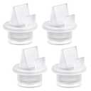 4pcs Duckbill Valve Replacement for Spectra S1/S2/9 Pumps, Silicone Breast Milk Pump Replacement Parts Breastfeeding Accessories for Comfort Electric Breast Pump