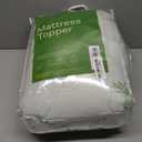 Ultra Soft Queen Size Mattress Topper - Viscose Made from Bamboo Pillow Top Mattress Pad for Back Pain Relief - Naturally Cooling for Hot Sleepers, Green