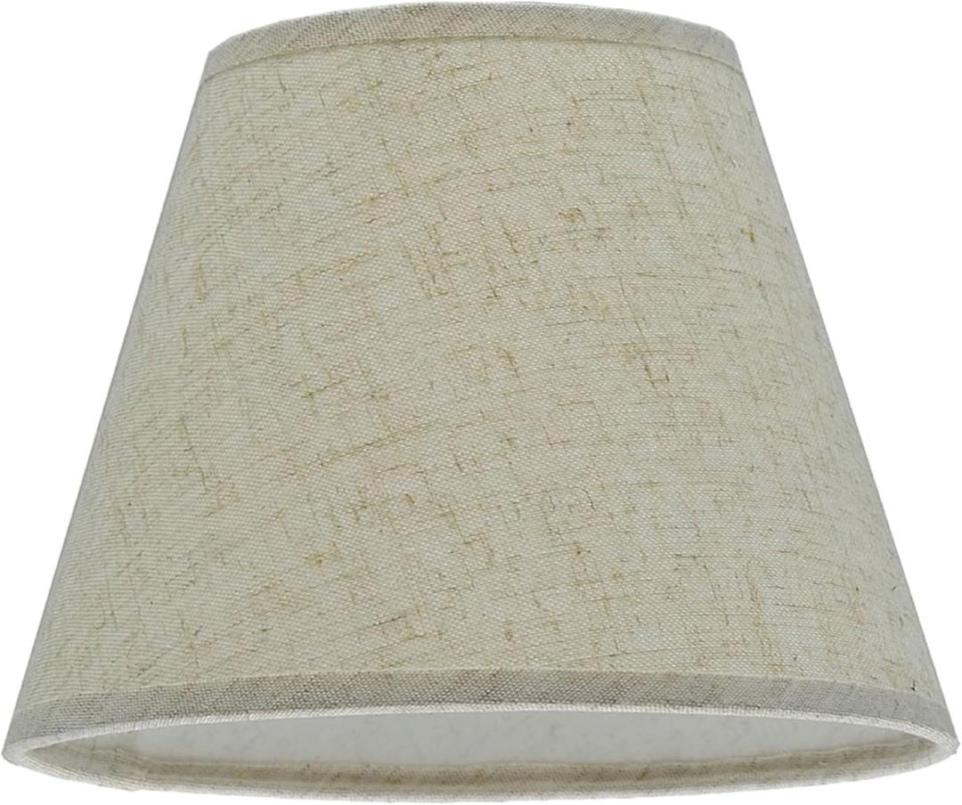 Aspen Creative 32032A Transitional Hardback Empire Shape Spider Construction Lamp Shade in Flaxen, 9" wide (5" x 9" x 7")