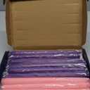 Christmas Advent Candles Set, 15 Purple and 5 Pink Taper Candles, 10" Unscented Candlesticks for Seasonal Celebrations