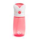 Munchkin Flip & Go Toddler Sippy Cup with Straw, 12 Ounce, Ultra Durable Tritan Material, Pink