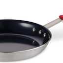 Tramontina Professional 12-Inch Ceramic Non Stick Large Frying Pan, Heavy-Gauge Aluminum Skillet with Ceramic Nonstick Coating, Dishwasher and Oven Safe, Black