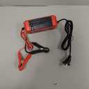 Battery Charger 6-Amp 12V Automatic Smart Battery Trickle Charger, Battery Maintainer Desulfator with Temperature Compensation for Car Truck Motorcycle Lawn Mower Marine (Red)