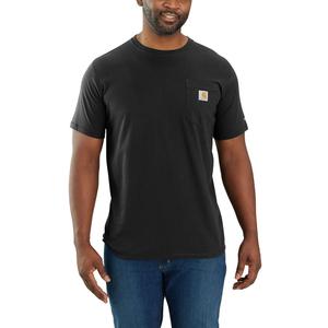 Carhartt Men's 104616 Force Relaxed Fit Midweight Short Sleeve Pocket (X-Large Tall, Black)