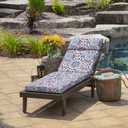 ARDEN Outdoor Chaise Cushion, 21 in x 72 in, Weather-Proof, Rain-Proof, Fade Resistant Patio Cushion for Chaise Lounger Clark Blue