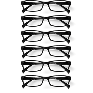 Gaoye Reading Glasses for Women, 6 pack Fashion Readers for Women Men Spring Hinge Eye Glasses, Blue Light Reading Glasses