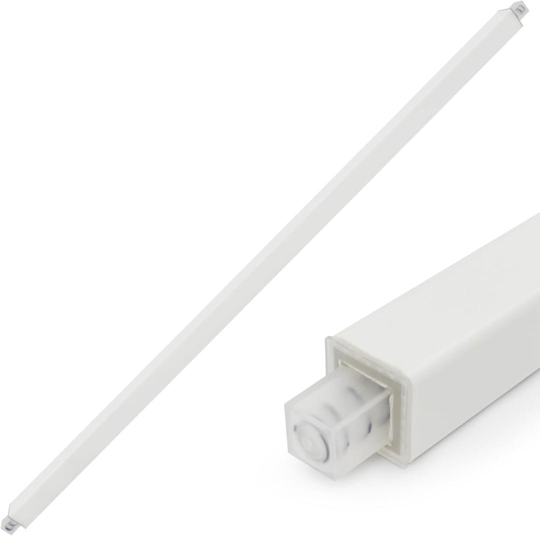 Towel Bar Replacement Rod 24 Inches Adjustable Spring End Wall Mount Replacement Towel Bar for Ceramic Holder Bathroom Kitchen Towels Bars Storage (White Towel Holder)