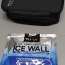 Titan by Arctic Zone Fridge Cold Lunch Box with 2 Gel Ice Packs, Small Insulated Cooler Bag with Leak Proof Lining for School and Work, Black Ice