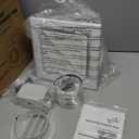 Bathroom Exhaust Fan with Light,9.8 in Panel,3000K/4500K/6000K 12W 7.5In Square LED,117 CFM,0.7 Sones 4 Inches Duct 110V,Quiet Ventilation Exhaust Fan for Shower/Home/Office(3-Colour LED)