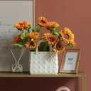 Flower Plastic Bouquet Bud Vases Small Home Decor Living Room Modern Square Unique Entryway Coffee Table Wedding (Pink,11 * 7.8in)