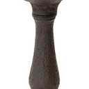 XBrand 23.43" H Tiered Freestanding Classic Bird Bath Outdoor Water Fountain w/Auto Shut-Off Pump, Dark Brown