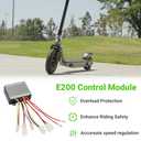 24V MX350 Controller Kit Replacement for Razor E200 E300 Electric Scooter MX350 (V33+) Dirt Rocket Bike, Control Module for E300 (V13+) E200 (V13+) E-Scooter with Throttle Part